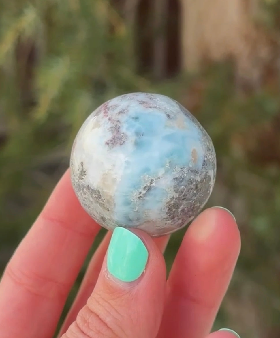 Larimar Sphere 37mm