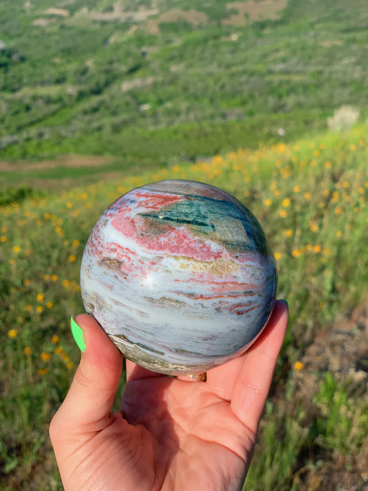 Ocean Jasper Sphere