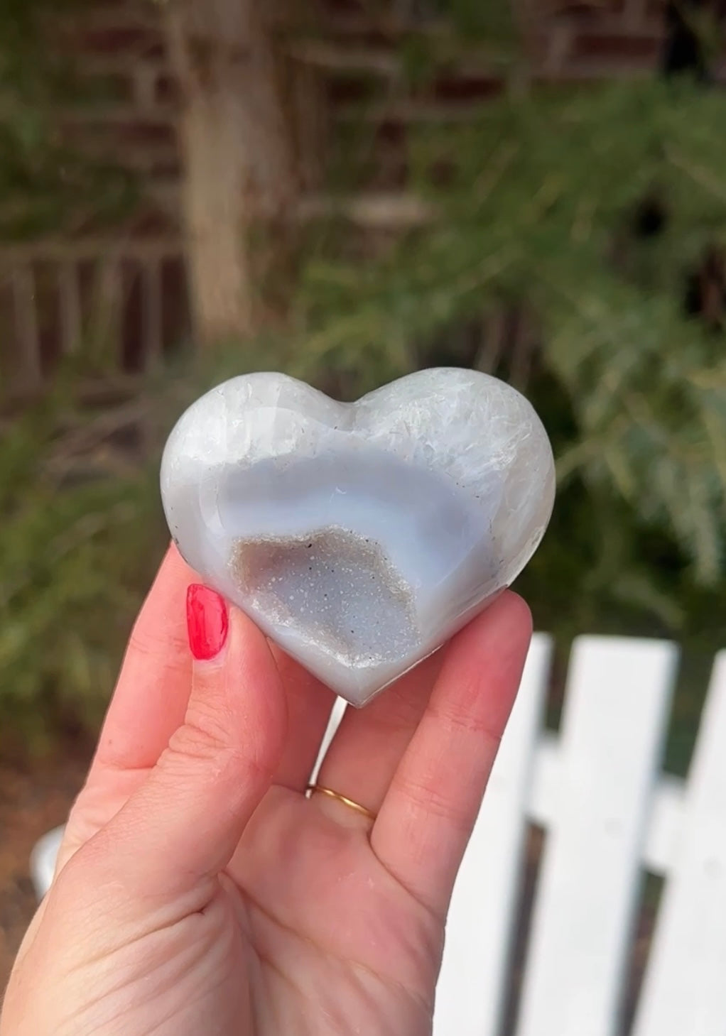 Druzy Agate Heart